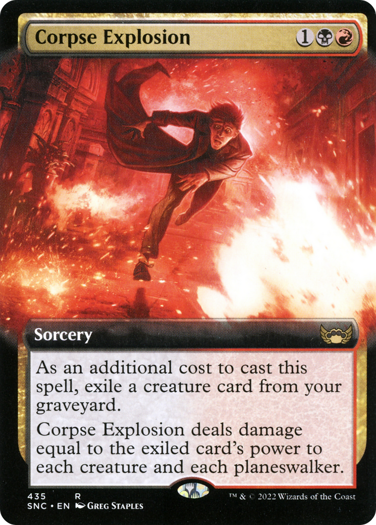 Corpse Explosion (SNC-435) [Streets of New Capenna] (Extended Art) Foil MTG Single Wizards of the Coast