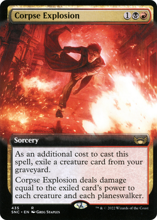 Corpse Explosion (SNC-435) [Streets of New Capenna] (Extended Art) MTG Single Wizards of the Coast