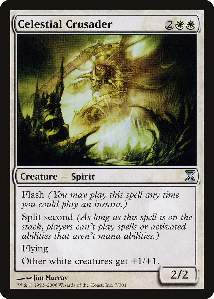 Celestial Crusader (TSP-007) [Time Spiral] Foil MTG Single Wizards of the Coast