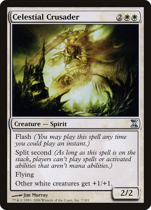 Celestial Crusader (TSP-007) [Time Spiral] Foil MTG Single Wizards of the Coast