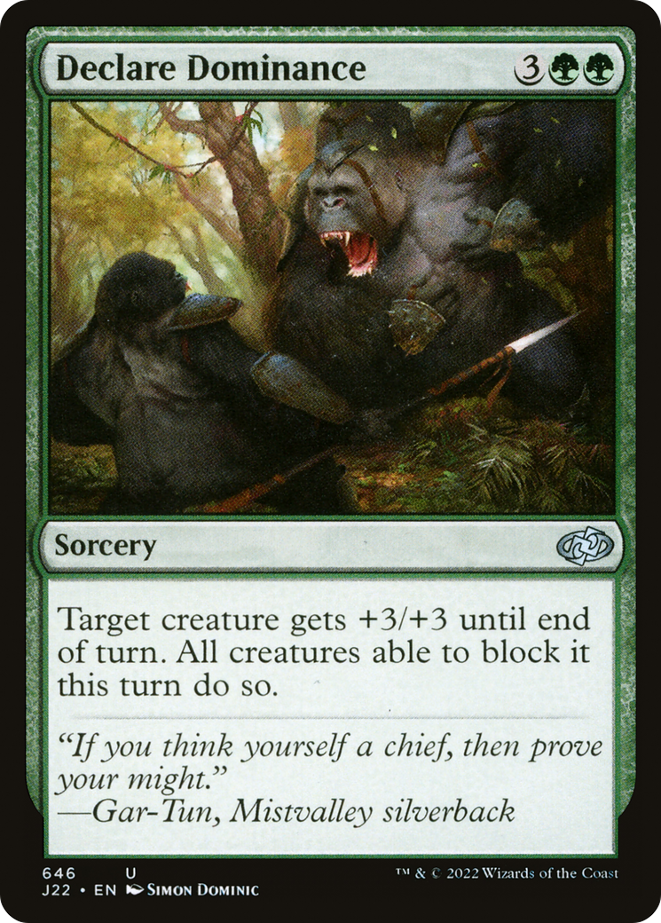 Declare Dominance (J22-646) [Jumpstart 2022] MTG Single Wizards of the Coast