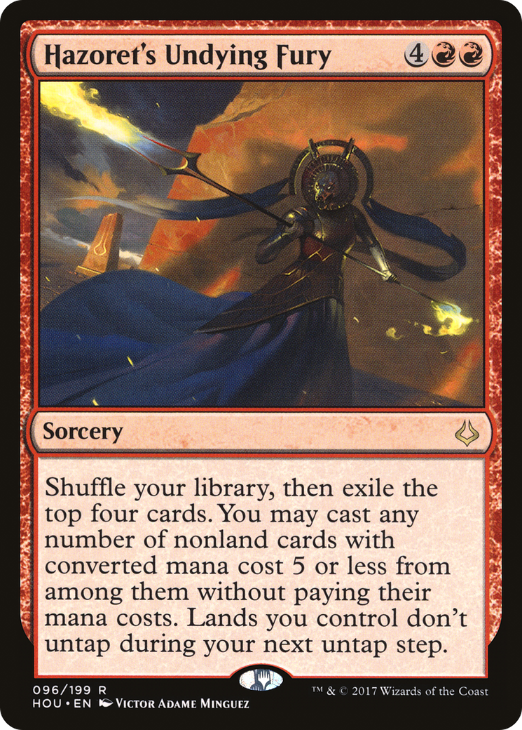 Hazoret's Undying Fury (HOU-096) [Hour of Devastation] Foil MTG Single Wizards of the Coast