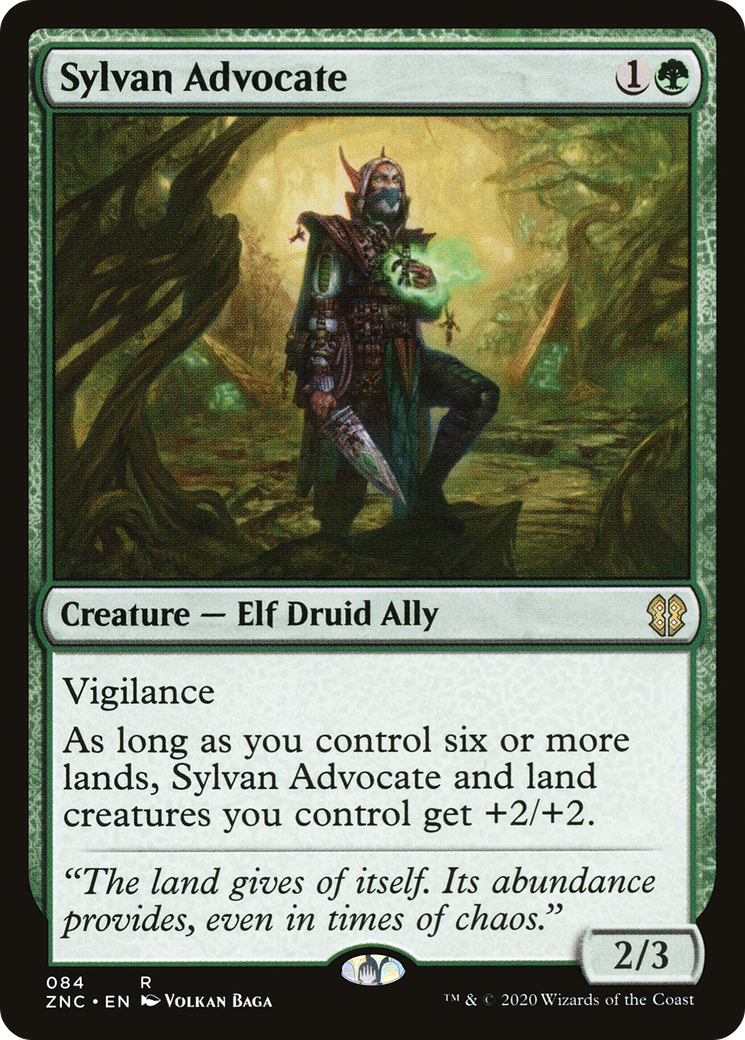 Sylvan Advocate (ZNC-084) [Zendikar Rising Commander] MTG Single Wizards of the Coast