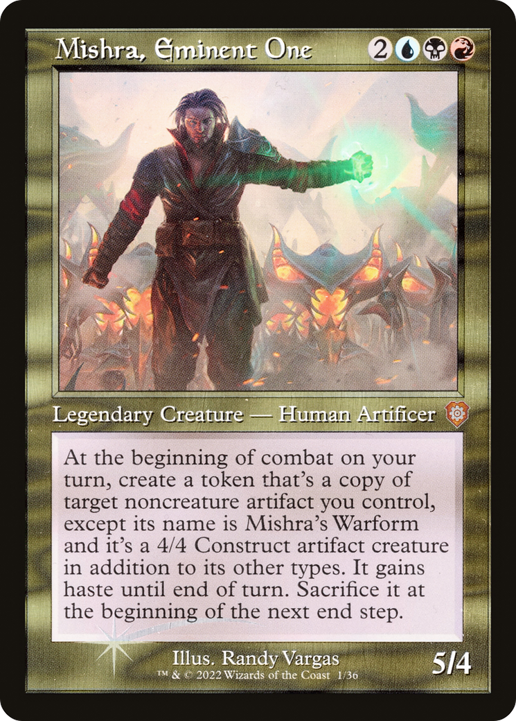 Mishra, Eminent One (BRC-001) [The Brothers' War Commander] MTG Single Wizards of the Coast