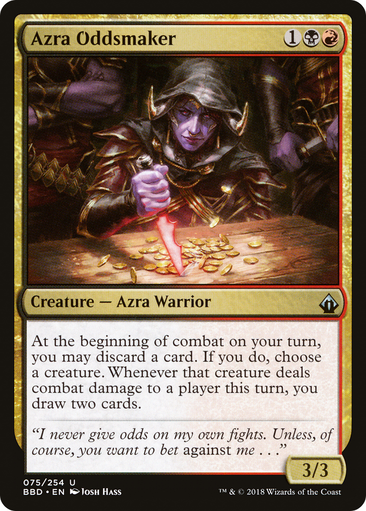 Azra Oddsmaker (BBD-075) [Battlebond] Foil MTG Single Wizards of the Coast