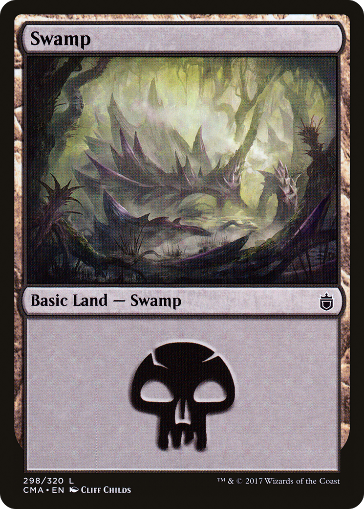 Swamp (CMA-298) [Commander Anthology] MTG Single Wizards of the Coast