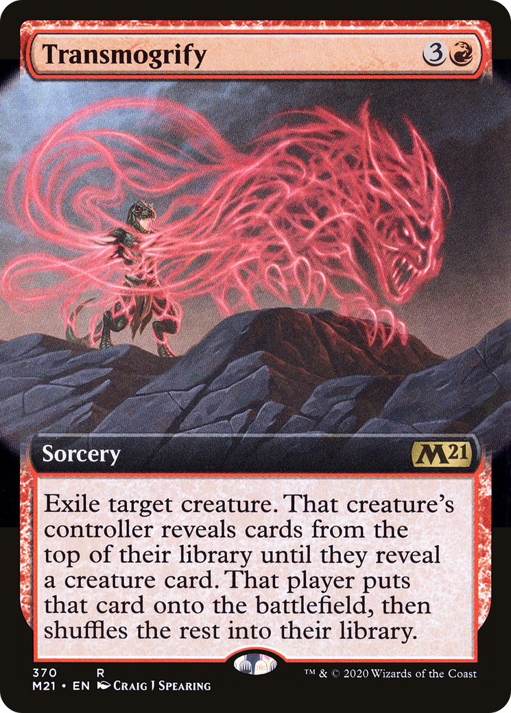 Transmogrify (M21-370) [Core Set 2021] (Extended Art) MTG Single Wizards of the Coast