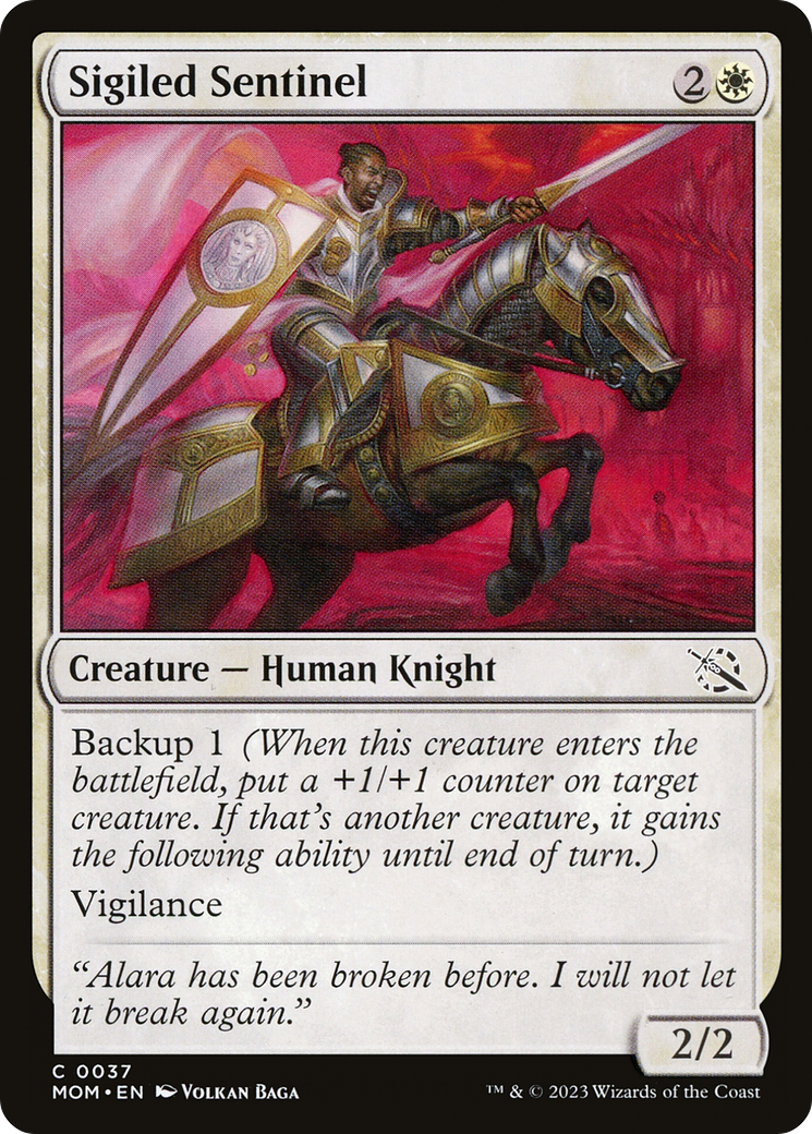 Sigiled Sentinel (MOM-037) [March of the Machine] MTG Single Wizards of the Coast