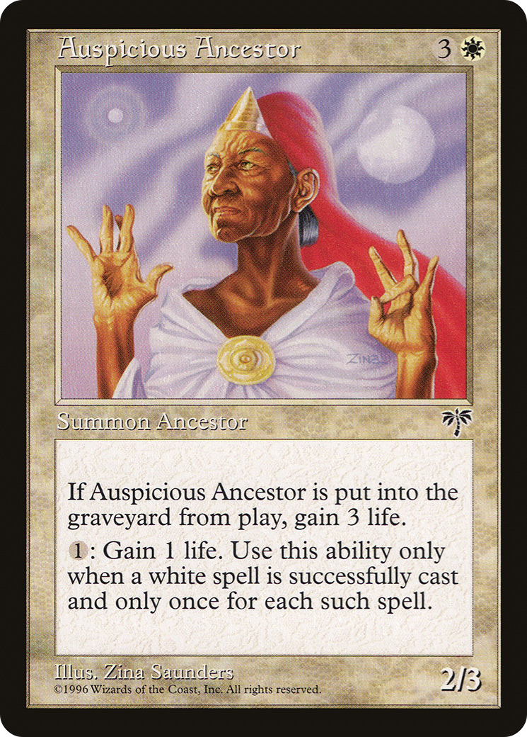 Auspicious Ancestor (MIR-003) [Mirage] MTG Single Wizards of the Coast