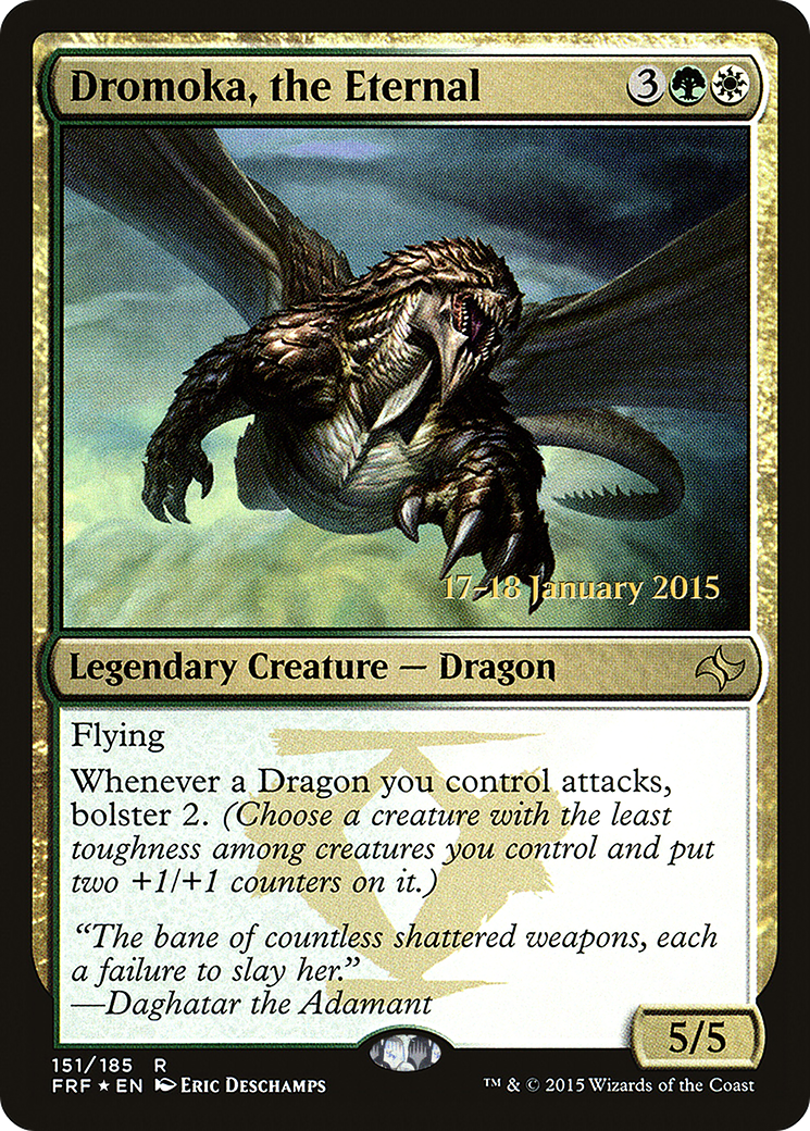 Dromoka, the Eternal (PRE-151) [Fate Reforged Promos] Foil MTG Single Wizards of the Coast