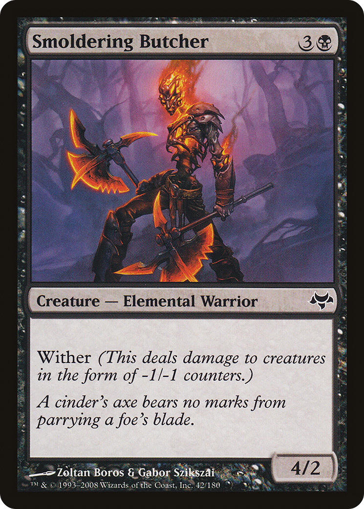 Smoldering Butcher (EVE-042) [Eventide] Foil MTG Single Wizards of the Coast
