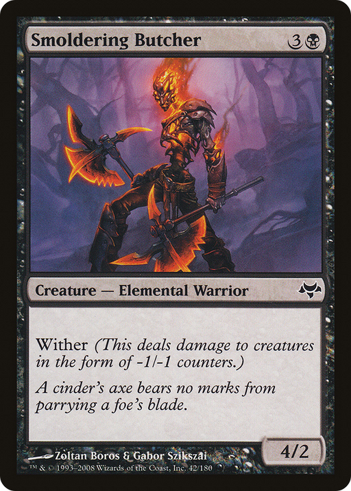 Smoldering Butcher (EVE-042) [Eventide] MTG Single Wizards of the Coast