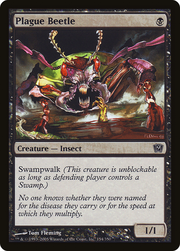 Plague Beetle (9ED-154) [9th Edition] Foil MTG Single Wizards of the Coast