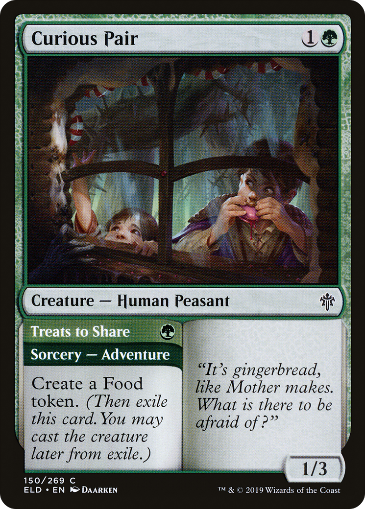 Curious Pair // Treats to Share (ELD-150) [Throne of Eldraine] Foil MTG Single Wizards of the Coast
