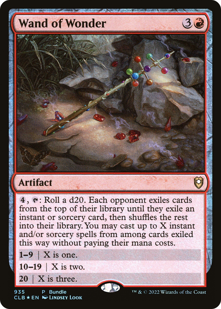Wand of Wonder (UMP-935) [Commander Legends: Battle for Baldur's Gate] Foil MTG Single Wizards of the Coast