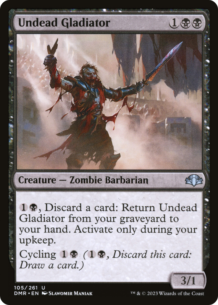 Undead Gladiator [Dominaria Remastered] MTG Single Magic: The Gathering