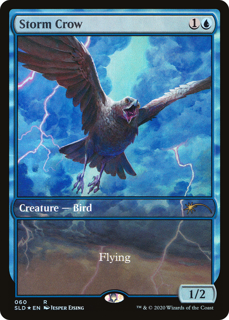Storm Crow (SLD-060) [Secret Lair] Drop Foil MTG Single Wizards of the Coast