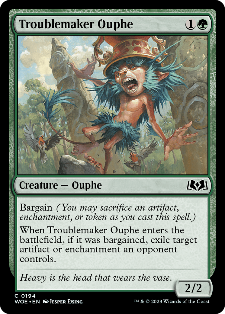Troublemaker Ouphe (WOE-194) [Wilds of Eldraine] Foil MTG Single Wizards of the Coast