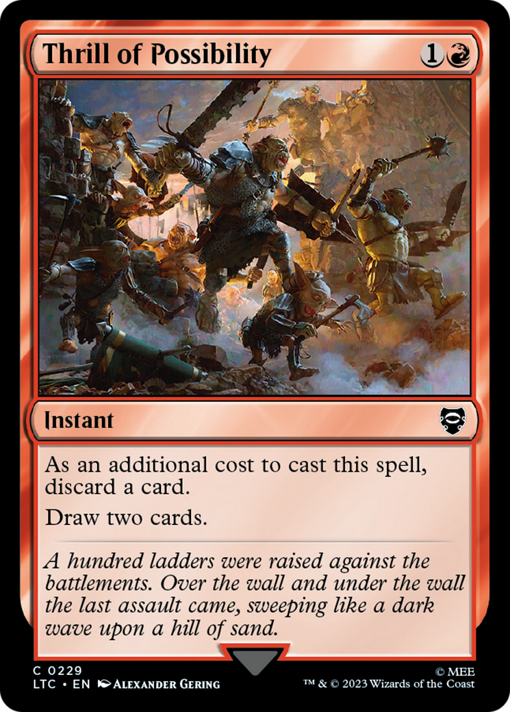Thrill of Possibility (LTC-229) [Tales of Middle-earth Commander] MTG Single Wizards of the Coast