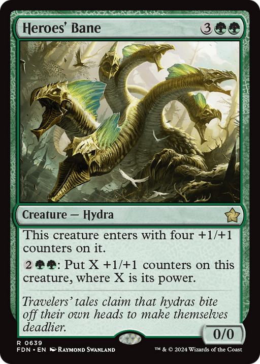 Heroes' Bane (FDN-639) [Foundations] MTG Single Wizards of the Coast