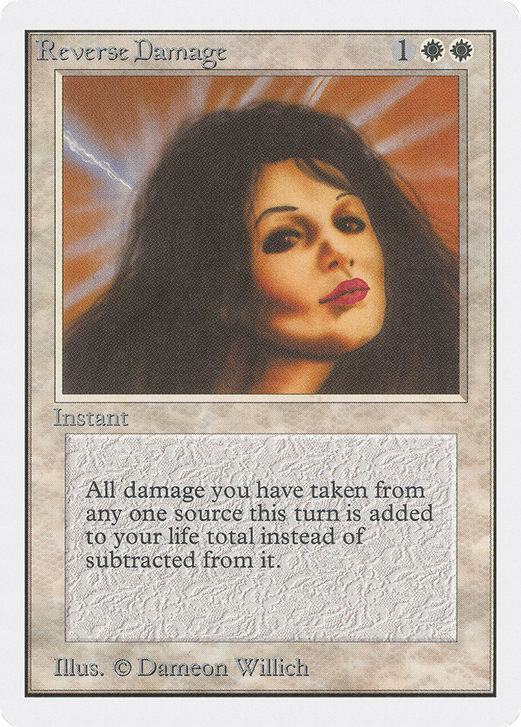 Reverse Damage (2ED-036) [Oldschool] Unlimited Edition MTG Single Wizards of the Coast
