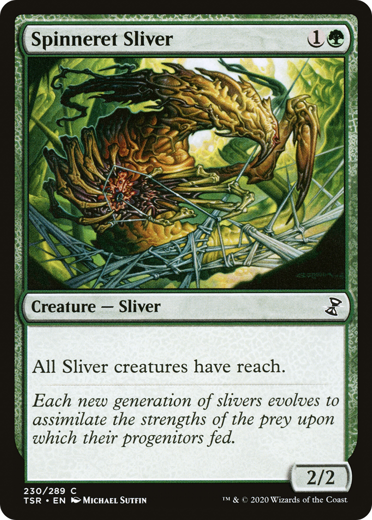 Spinneret Sliver (TSR-230) [Time Spiral Remastered] Foil MTG Single Wizards of the Coast