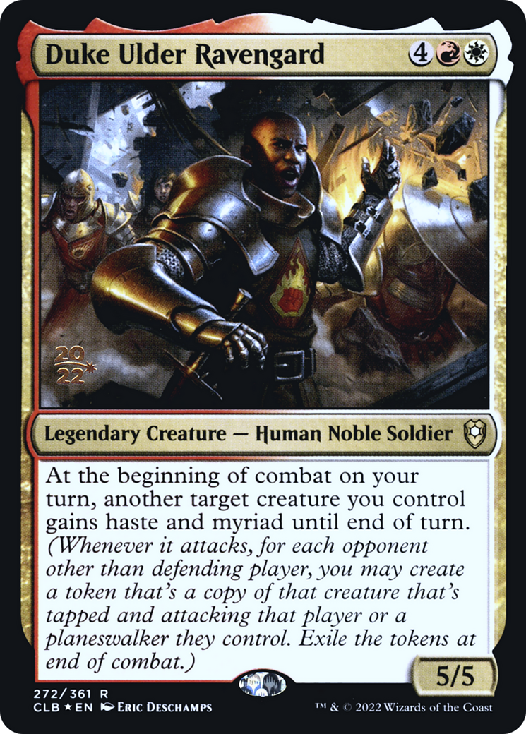 Duke Ulder Ravengard (PRE-272) [Battle for Baldur's Gate Promos] Foil MTG Single Wizards of the Coast