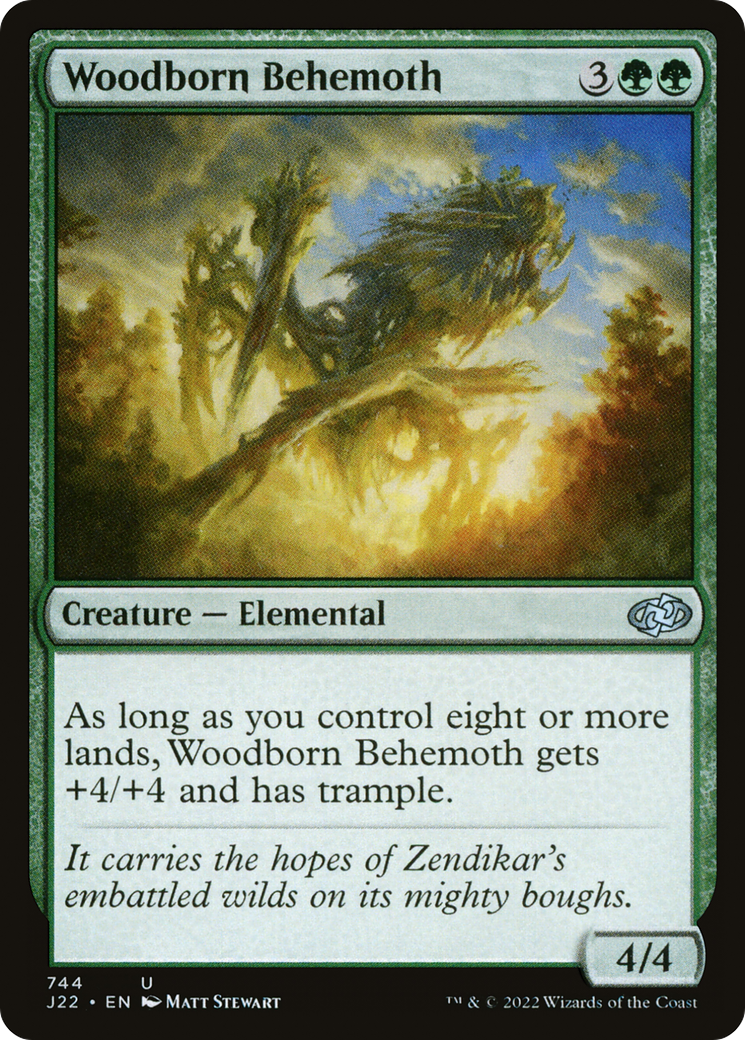 Woodborn Behemoth (J22-744) [Jumpstart 2022] MTG Single Wizards of the Coast