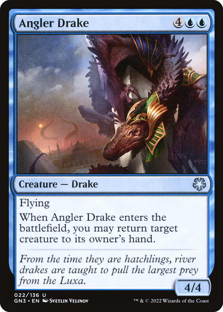 Angler Drake (GN3-022) [Misc] Game Night: Free-for-All MTG Single Wizards of the Coast