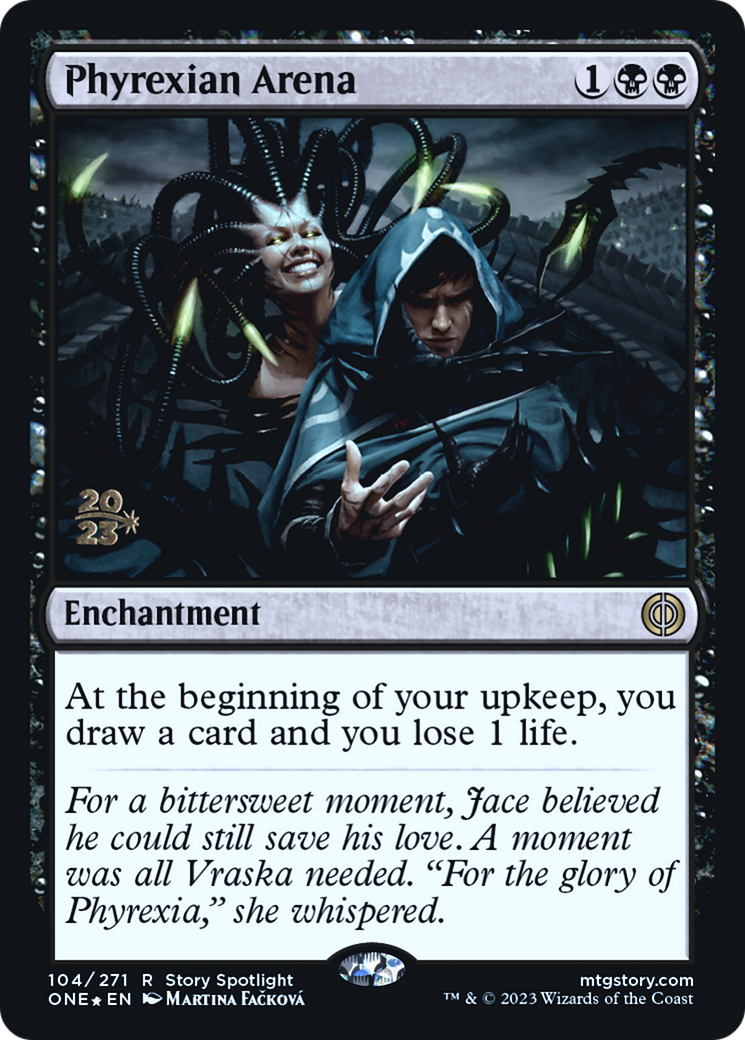 Phyrexian Arena (ONE) (PRE-104) [Phyrexia: All Will Be One Promos] Foil MTG Single Wizards of the Coast