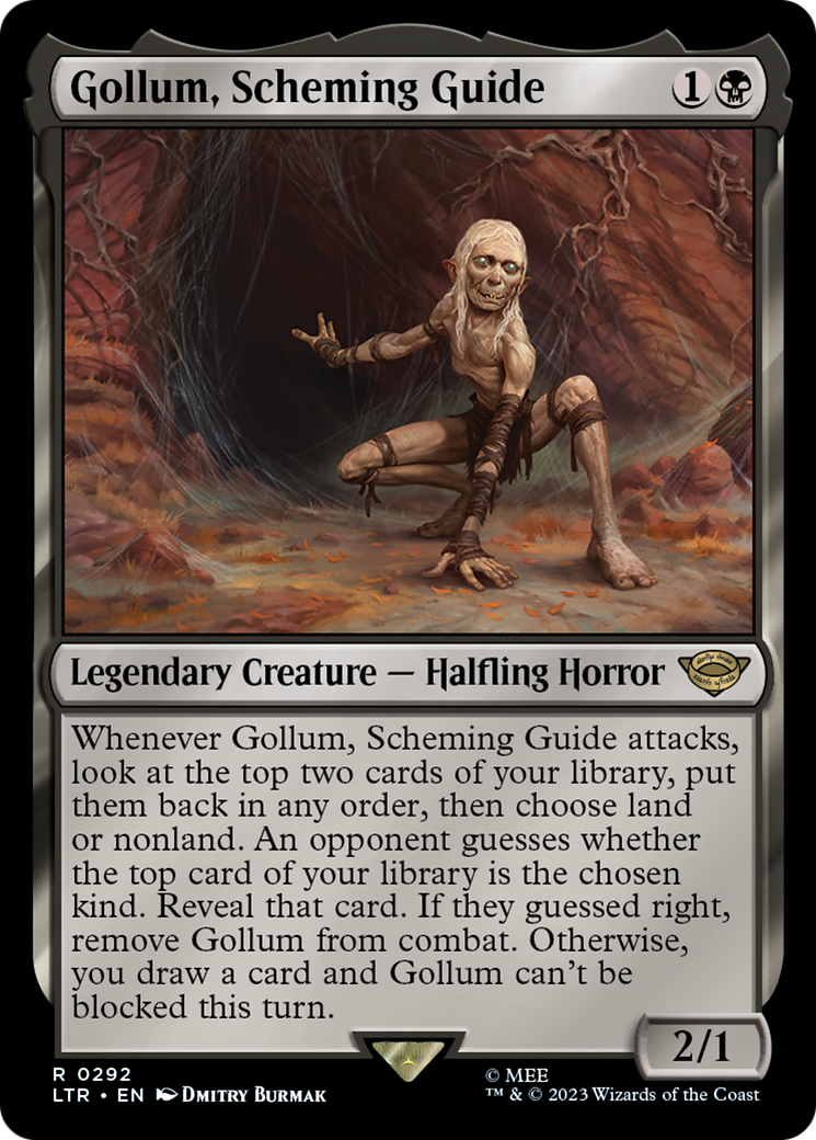 Gollum, Scheming Guide (LTR-292) [The Lord of the Rings: Tales of Middle-earth] MTG Single Wizards of the Coast