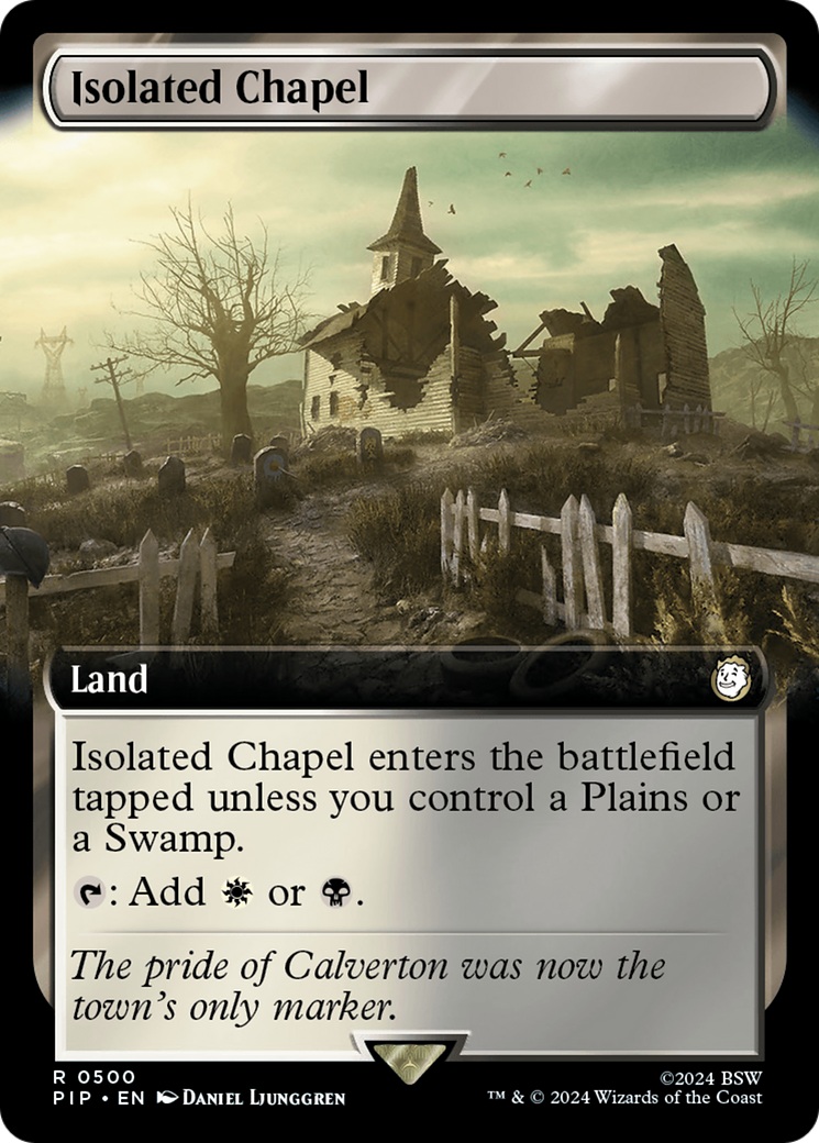 Isolated Chapel (PIP-500) [Fallout] (Extended Art) MTG Single Wizards of the Coast