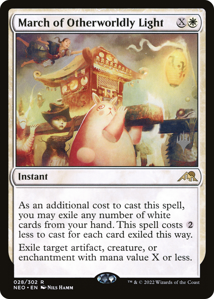 March of Otherworldly Light (PPNEO-028) [Kamigawa: Neon Dynasty Promos] Foil MTG Single Wizards of the Coast