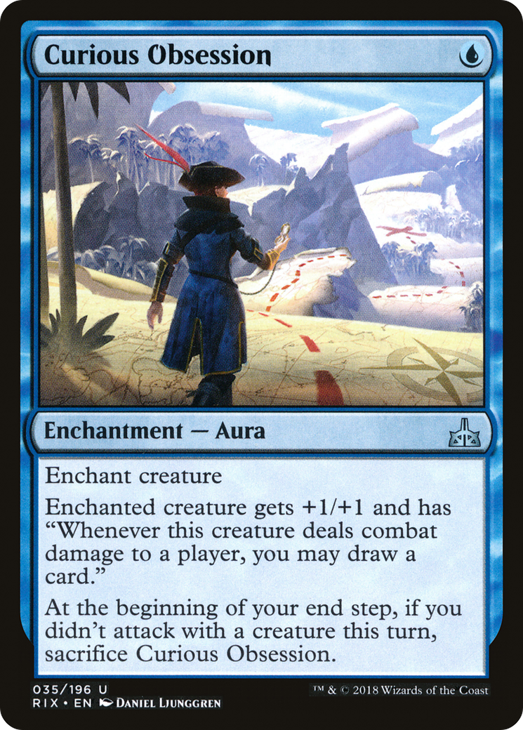 Curious Obsession (RIX-035) [Rivals of Ixalan] Foil MTG Single Wizards of the Coast