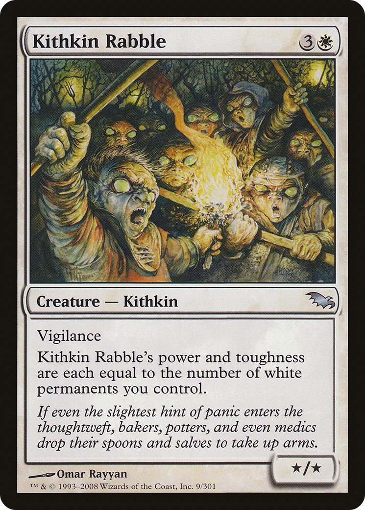Kithkin Rabble (SHM-009) [Shadowmoor] MTG Single Wizards of the Coast