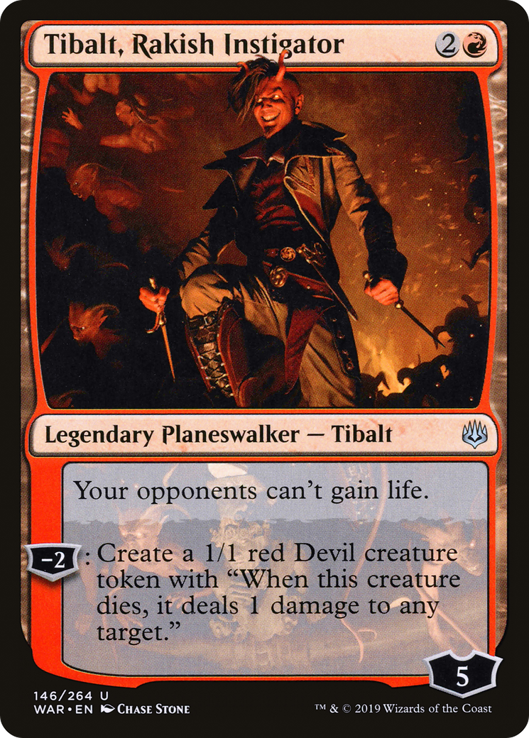 Tibalt, Rakish Instigator (WAR-146) [War of the Spark] Foil MTG Single Wizards of the Coast