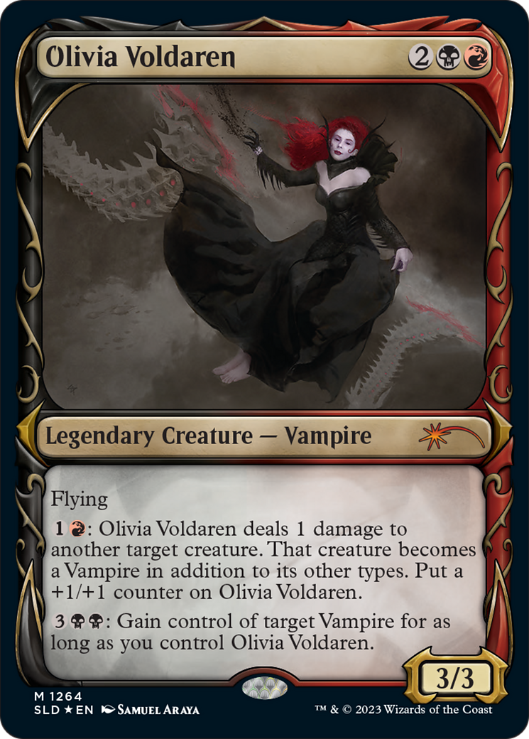 Olivia Voldaren (Halo Foil) (SLD-1264) [Secret Lair] Drop (Showcase) Foil MTG Single Wizards of the Coast