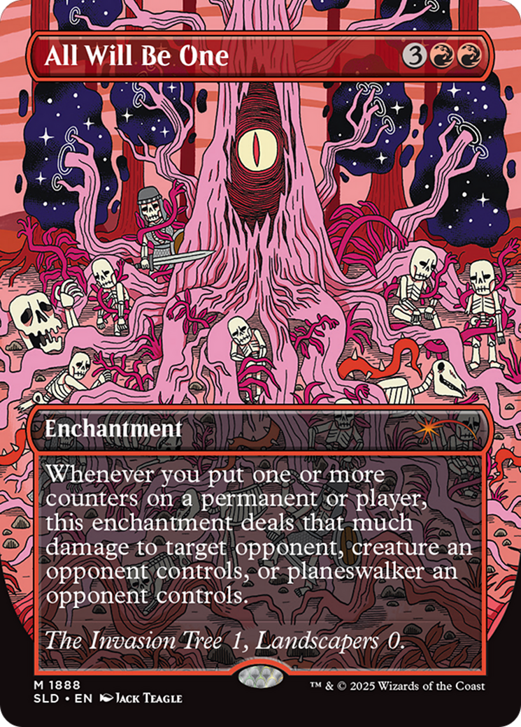 All Will Be One (Rainbow Foil) (SLD-1888) [Secret Lair Drop] (Borderless)