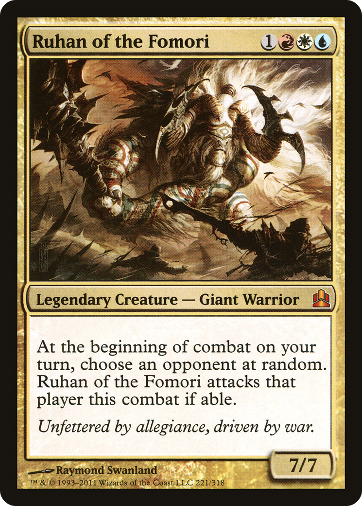 Ruhan of the Fomori (CMD-221) [Commander 2011] MTG Single Wizards of the Coast