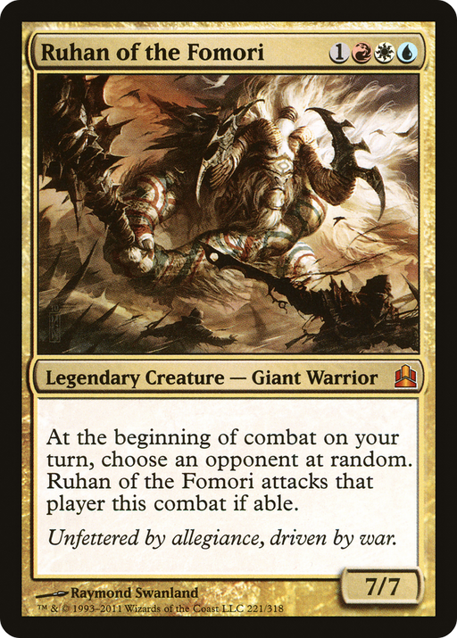 Ruhan of the Fomori (CMD-221) [Commander 2011] MTG Single Wizards of the Coast