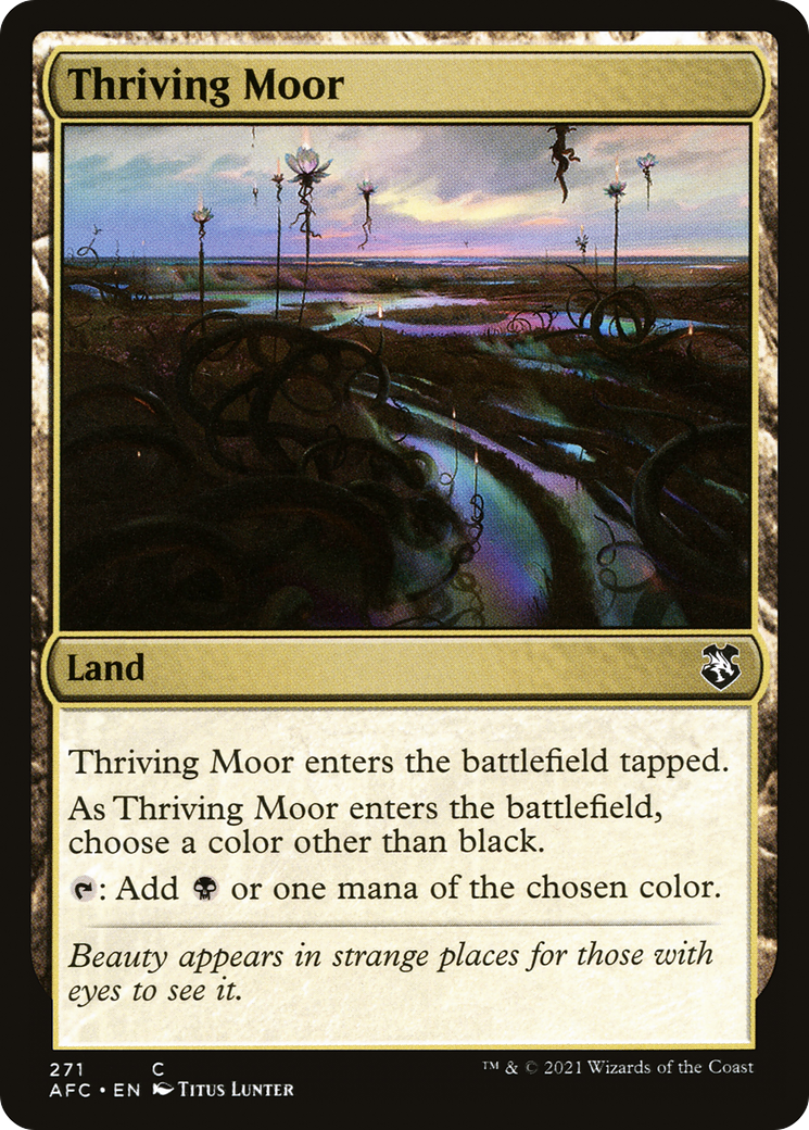 Thriving Moor (AFC-271) [Forgotten Realms Commander] MTG Single Wizards of the Coast