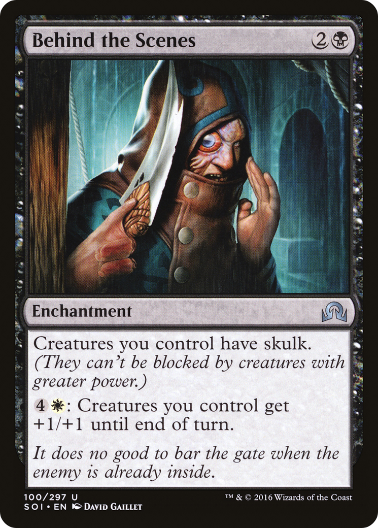 Behind the Scenes (SOI-100) [Shadows over Innistrad] MTG Single Wizards of the Coast