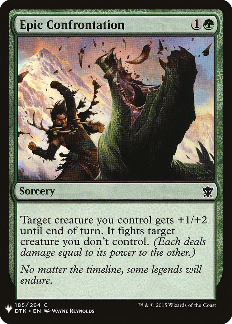 Epic Confrontation (LIST-DTK-185) [Mystery Booster] The List MTG Single Wizards of the Coast