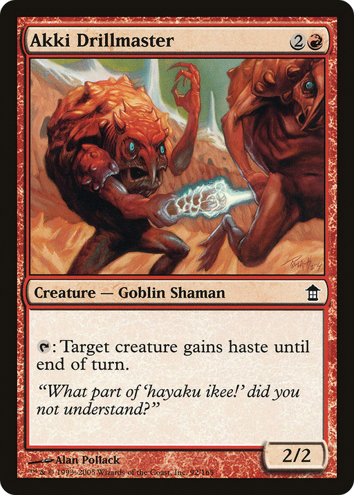 Akki Drillmaster (SOK-092) [Saviors of Kamigawa] Foil MTG Single Wizards of the Coast