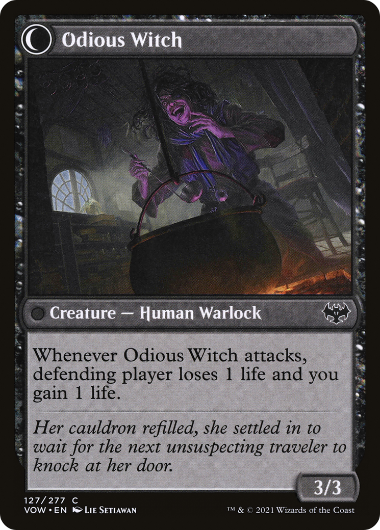 Ragged Recluse // Odious Witch (VOW-127) [Innistrad: Crimson Vow] Foil MTG Single Wizards of the Coast