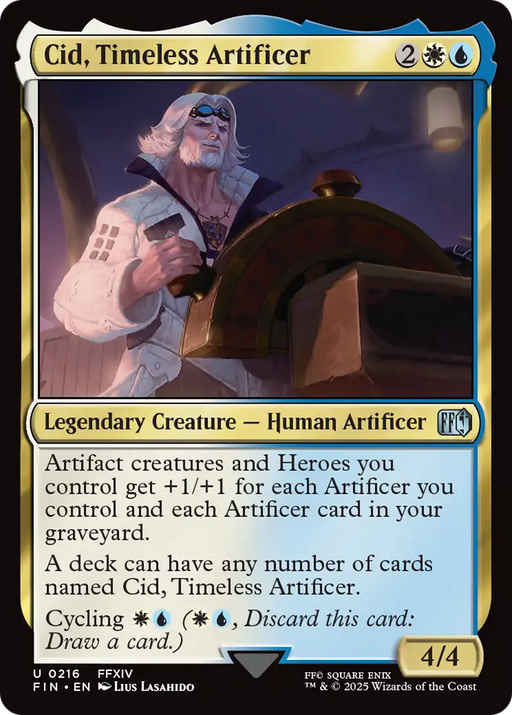 Cid, Timeless Artificer (0216) (FIN-216) [FINAL FANTASY] Foil MTG Single Wizards of the Coast