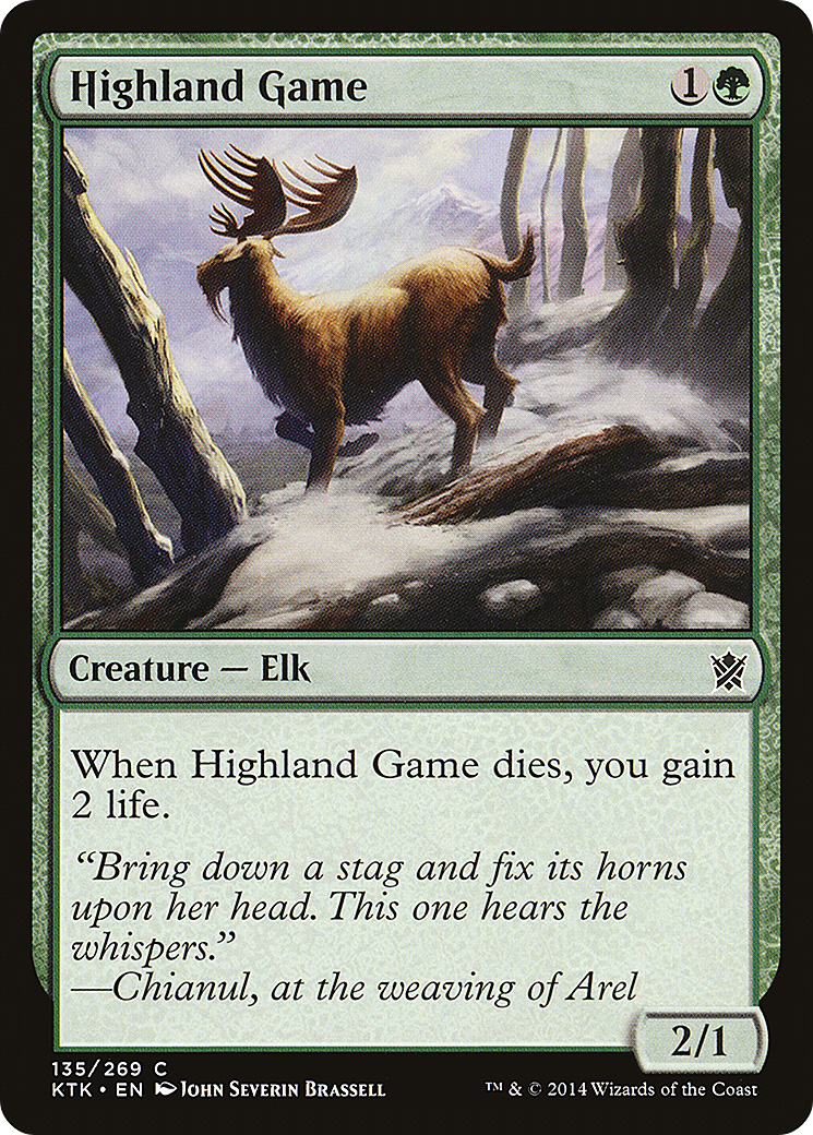 Highland Game (KTK-135) [Khans of Tarkir] Foil MTG Single Wizards of the Coast