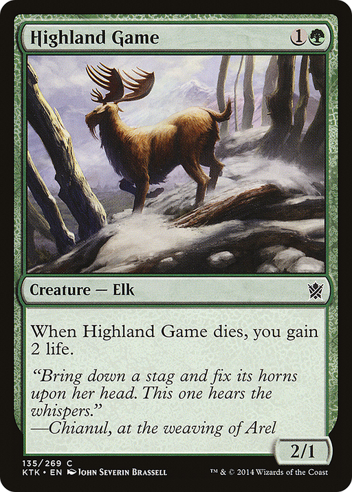 Highland Game (KTK-135) [Khans of Tarkir] MTG Single Wizards of the Coast