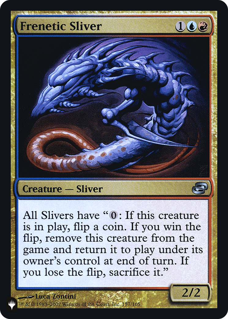 Frenetic Sliver (LIST-PLC-157) [Mystery Booster] The List Foil MTG Single Wizards of the Coast