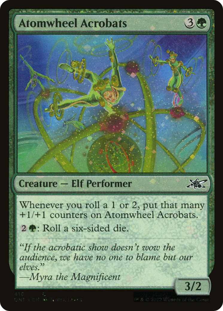 Atomwheel Acrobats (Galaxy Foil) (UNF-416) [Unfinity] Foil MTG Single Wizards of the Coast